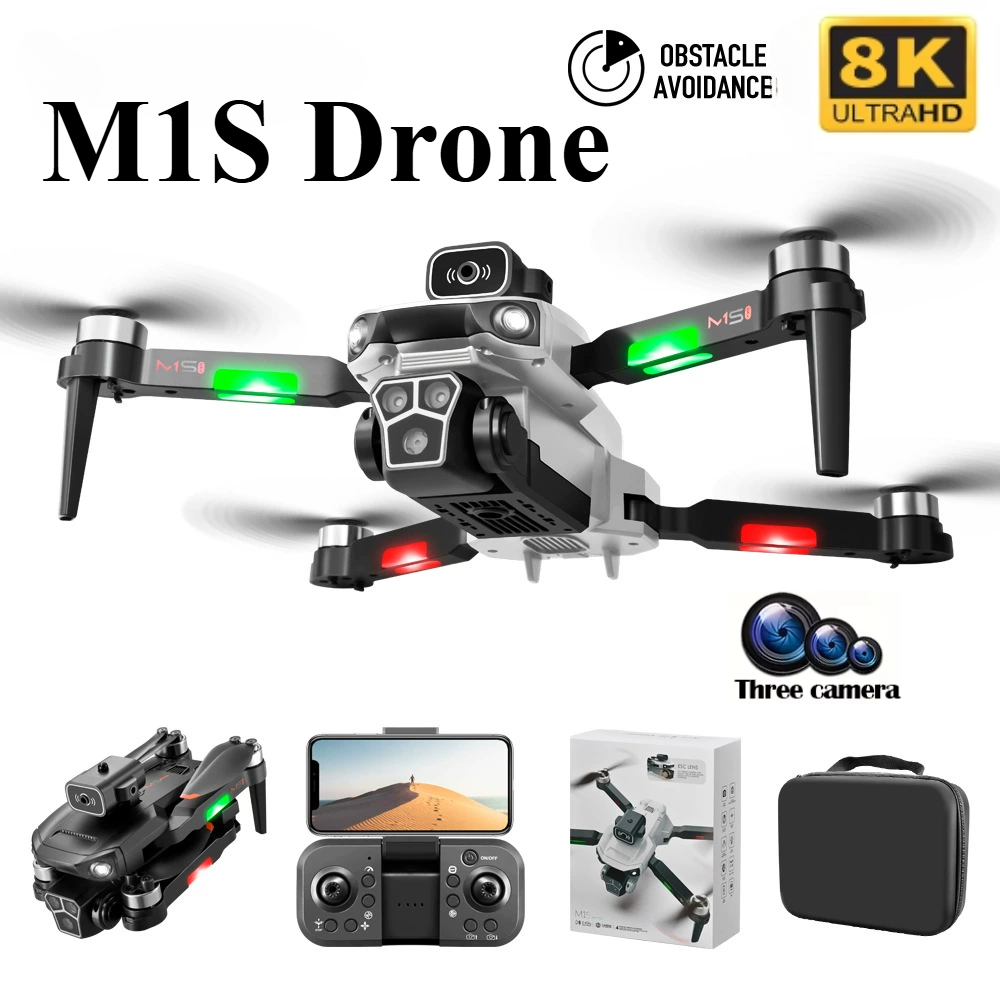 Drone Gimbal 3 Axis - M1S Drone 8K Professional Triple Camera
