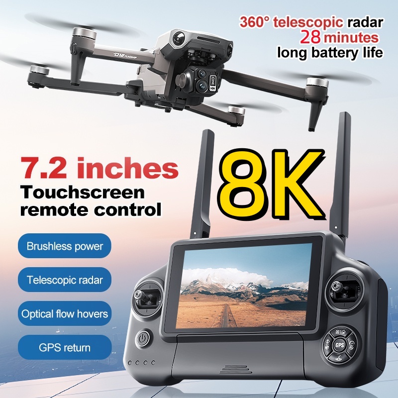 8K 3 Axis Gimbal Brushless 7.2 - Drone Gimbal 3 Axis ulasan dan harga
