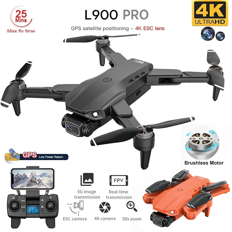 L900 Pro GPS Drone 4K Professi - Drone Gimbal Brushless ulasan dan harga