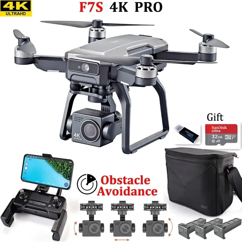 SJRC F7s 4K PRO Drone 4K obsca - Drone Gimbal 3 Axis ulasan dan harga