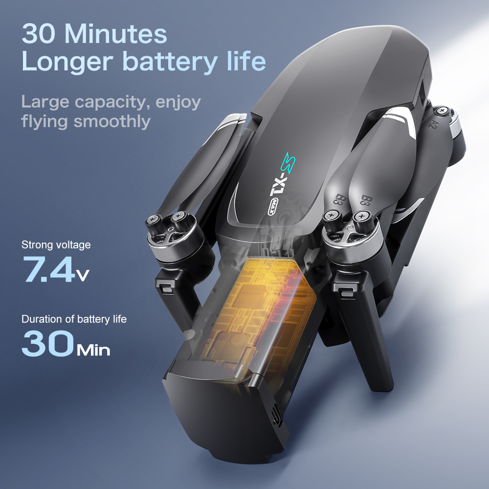 Lenovo S-X1 GPS Drone 8K HD pr - Drone Gimbal 3 Axis ulasan dan harga