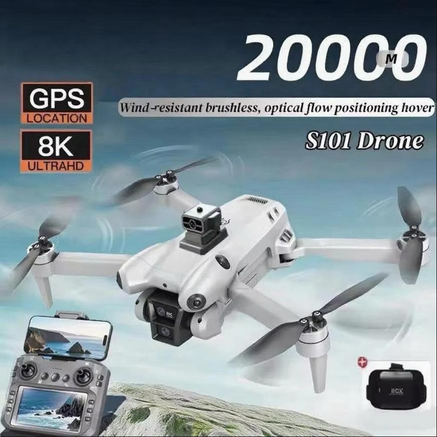 S101 Drone 8K HD Professinal D - Drone Gimbal 3 Axis ulasan dan harga