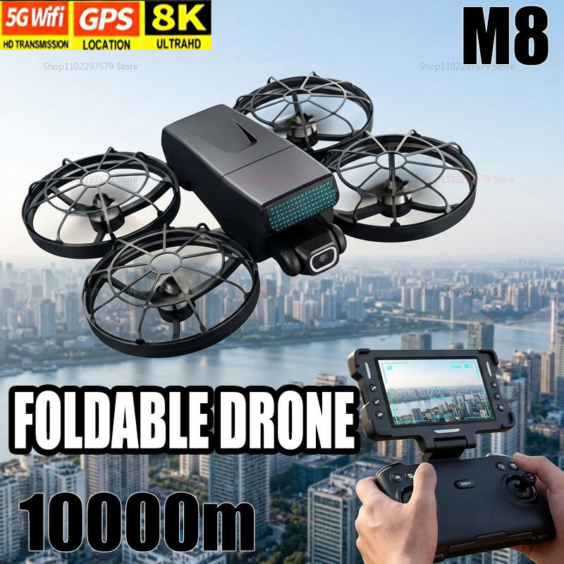 New Drones M8 GPS 8K Professio - Drone Gimbal Brushless ulasan dan harga