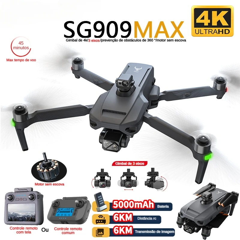 ZLL SG909 SG909MAX Professiona - Drone Gimbal Brushless ulasan dan harga
